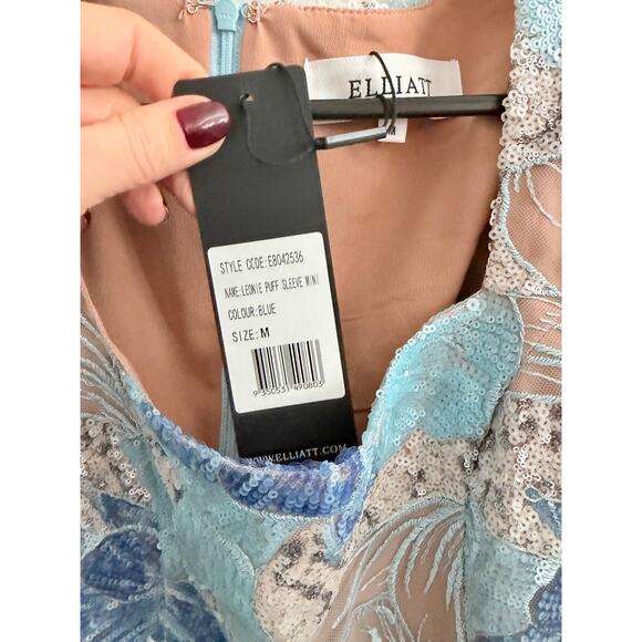 Elliatt Leoni Sequined Puff Sleeve Mini Dress - Picture 10 of 10